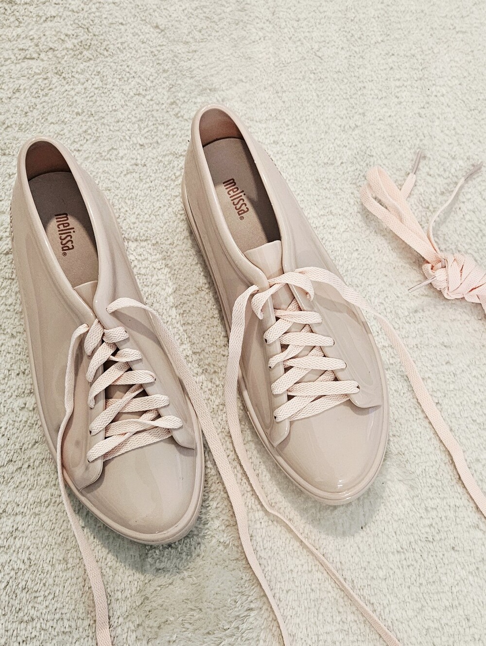 Melissa Rubber Pink Sneakers Size 8 Preppy Feminine Summer Y2K Coquette Girl